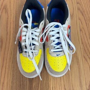 Nike Kids Air Force 1 Low with Velcro Patches